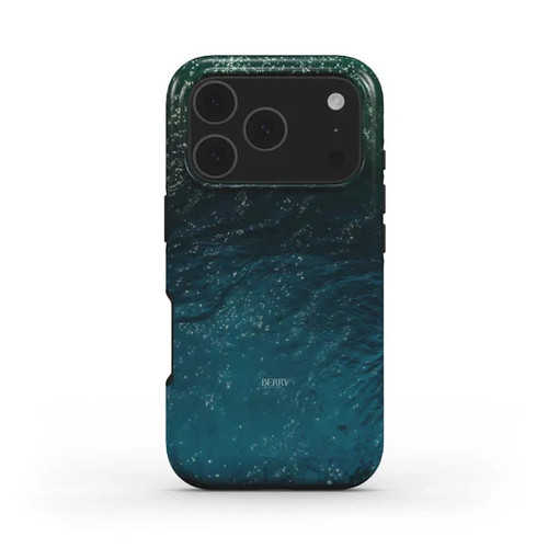 Custodia telefono blu oceano