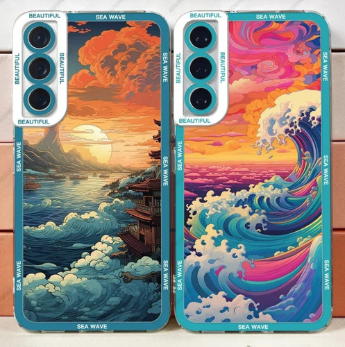Japan sea wave art - japan, painting